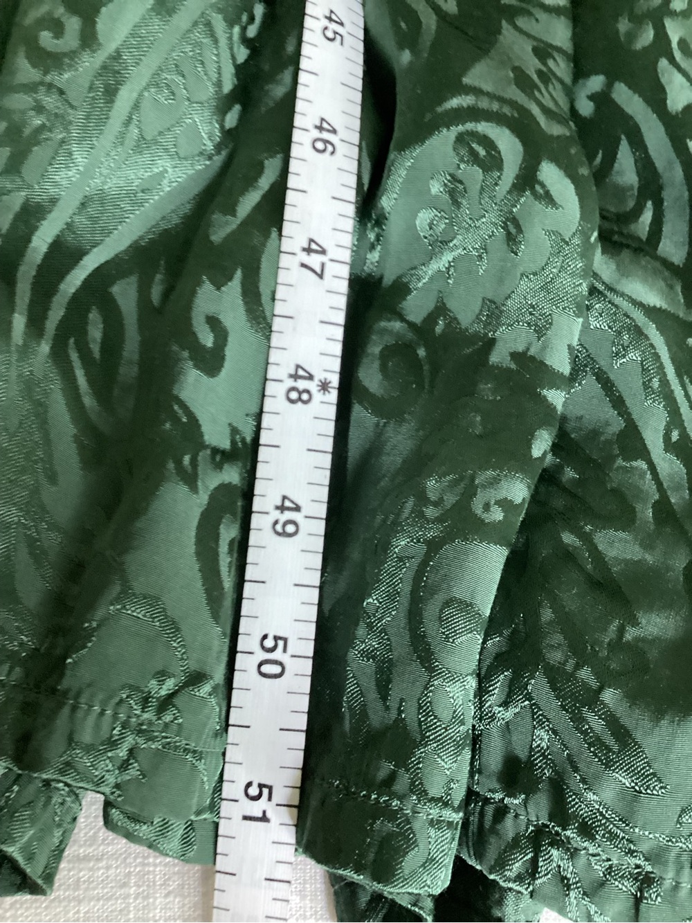 Anthropologie The Somerset Maxi Dress Mock-Neck Edition Small Green Tiered - Picture 14 of 16